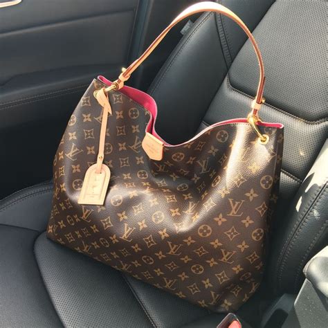 louis vuitton grey leather bag|louis vuitton graceful mm monogram.